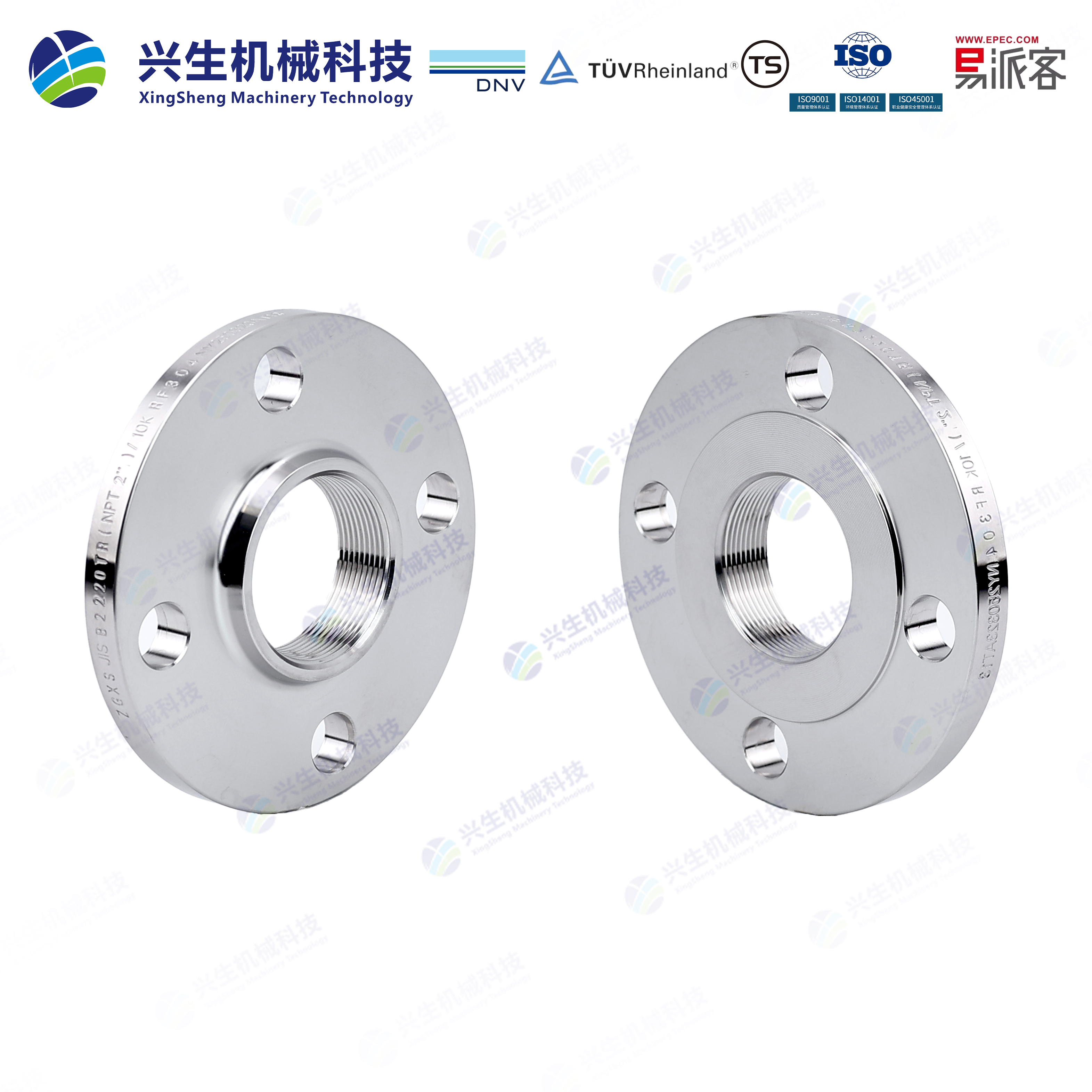 带颈螺纹法兰（Threaded Flange）-RF JIS B2220-2012 ZGXS