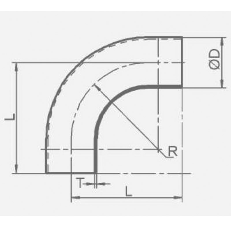 3A系列  90度长弯头