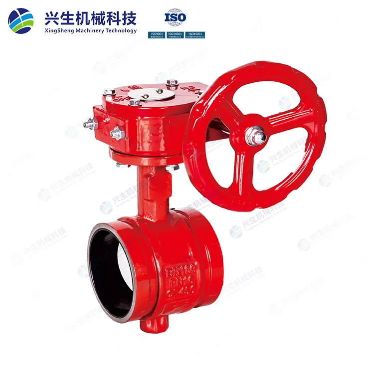 D381X-16Q蜗轮沟槽蝶阀