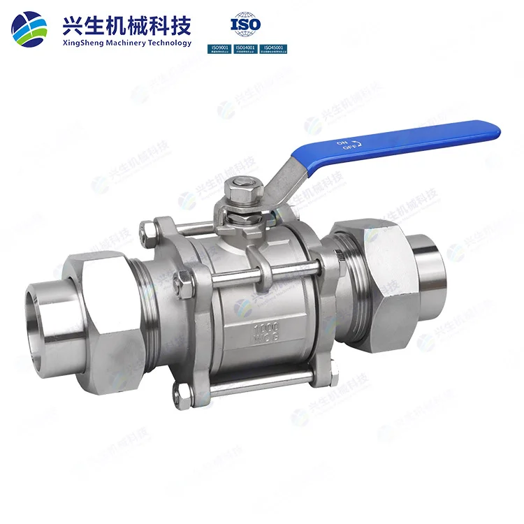 三片式手动活套球阀