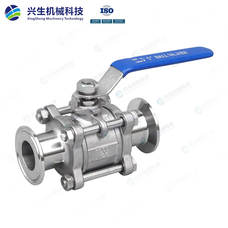 三片式快装球阀