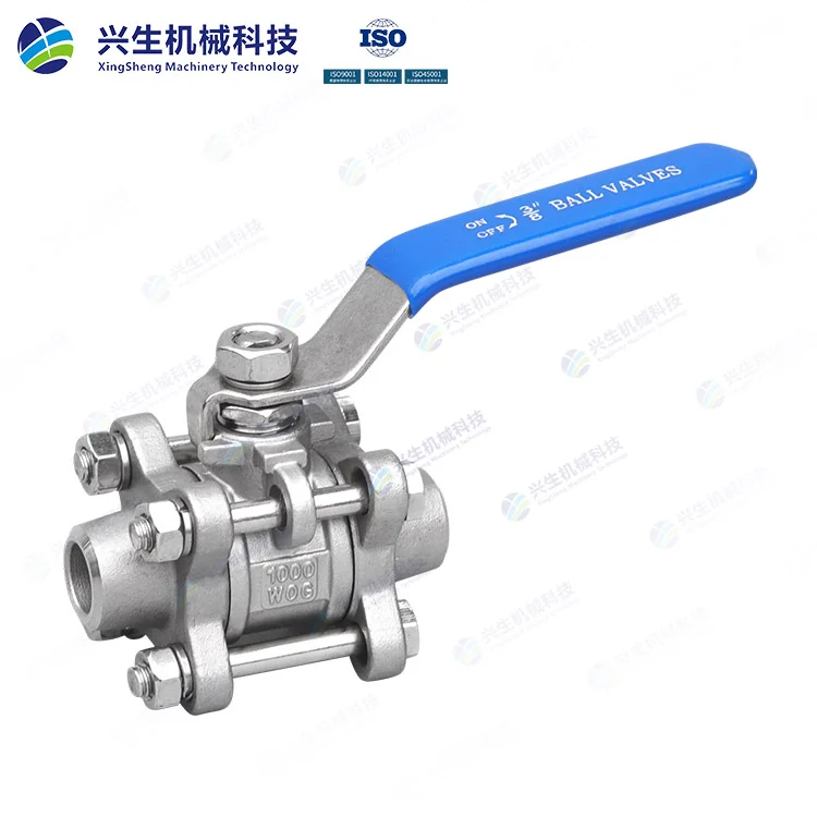 三片式对焊球阀